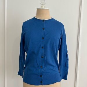 Ann Taylor Vibrant Blue Knit Cardigan
